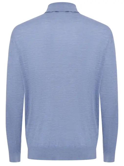 Поло из шелка и хлопка BRUNELLO CUCINELLI