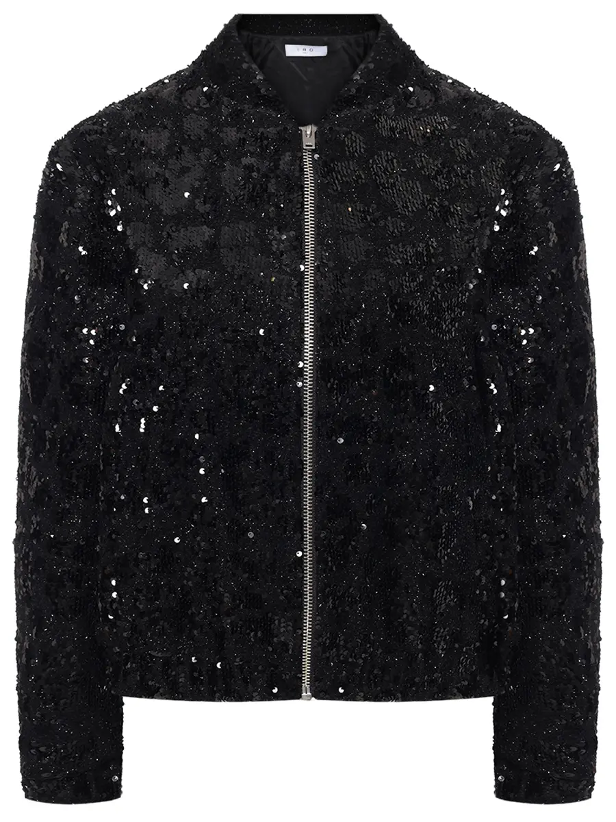 Бомбер с отделкой  пайетками