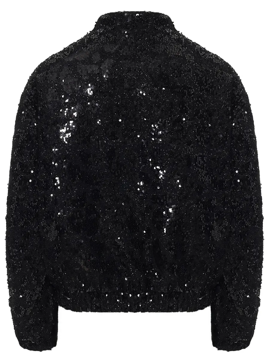 Бомбер с отделкой  пайетками