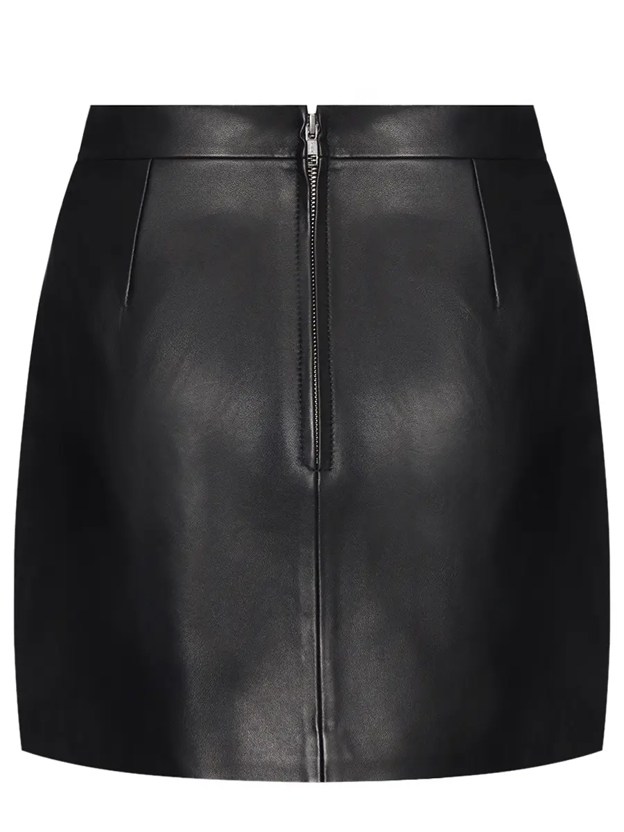 Юбка кожаная