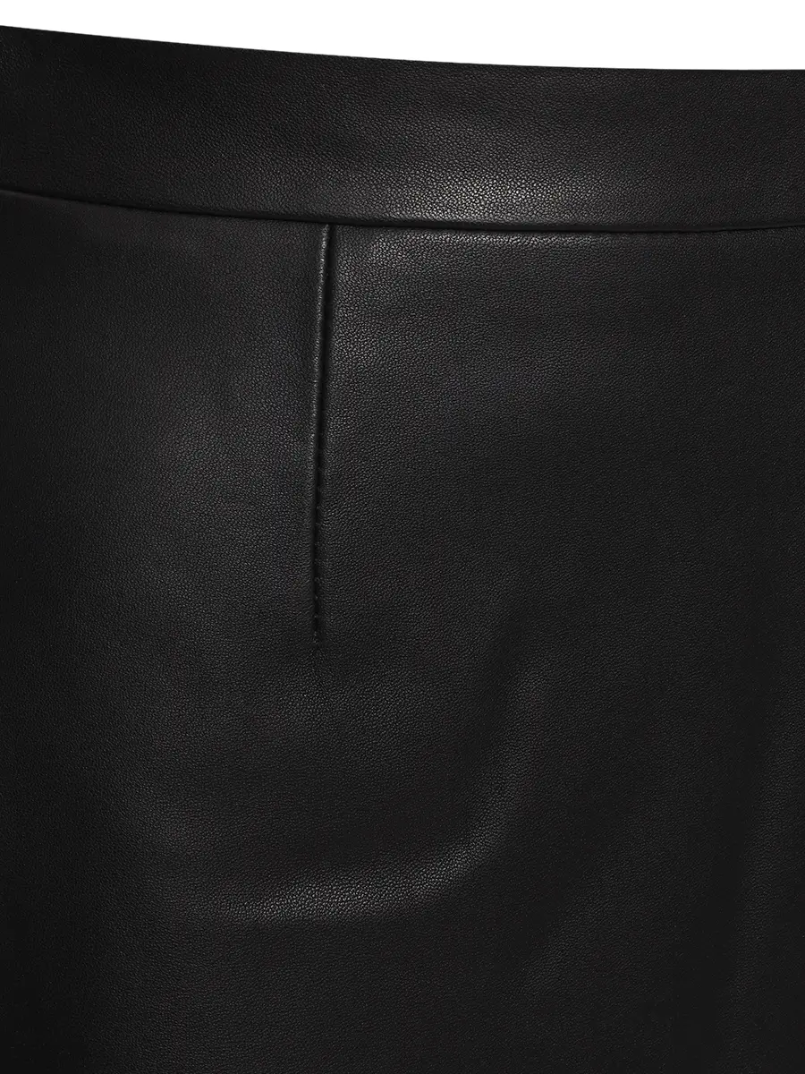 Юбка кожаная