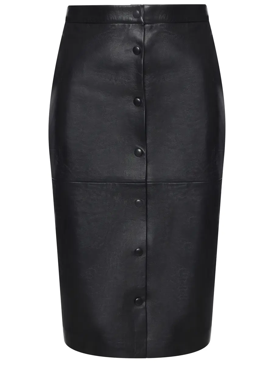 Юбка кожаная