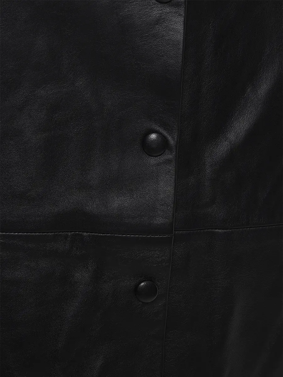 Юбка кожаная