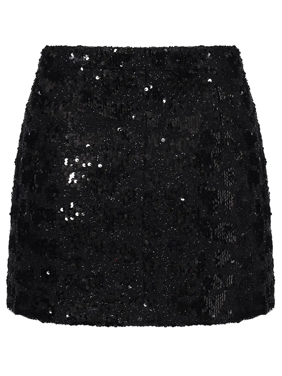 Юбка с отделкой пайетками