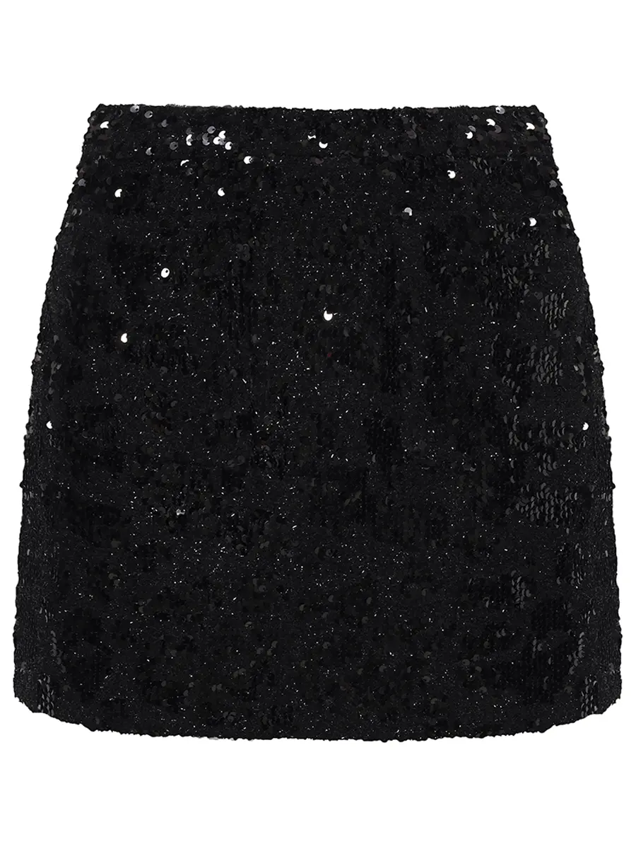 Юбка с отделкой пайетками