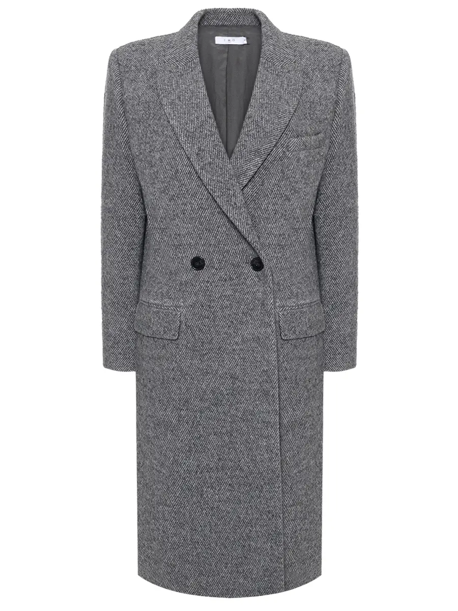 Пальто однотонное