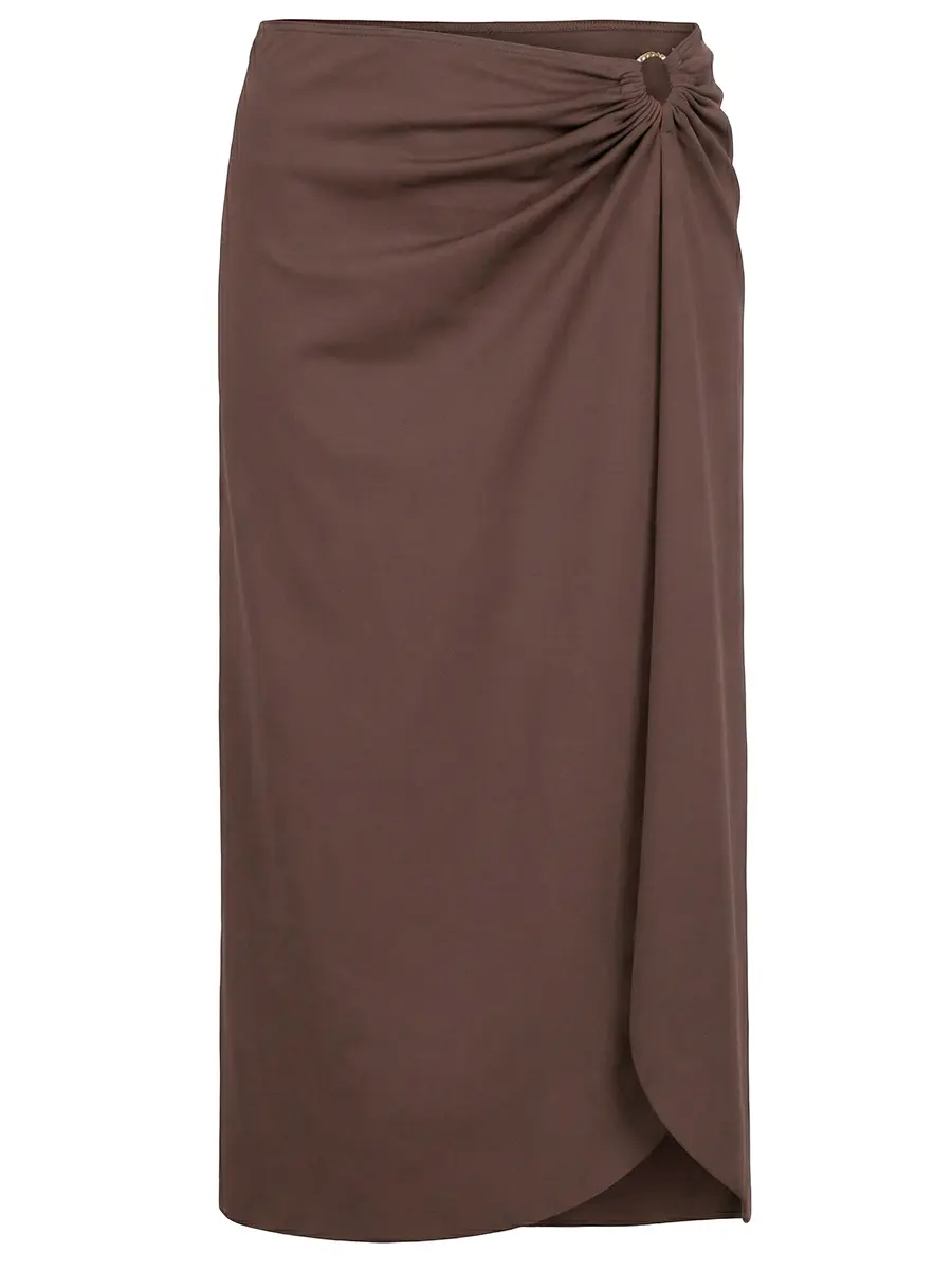 Юбка однотонная