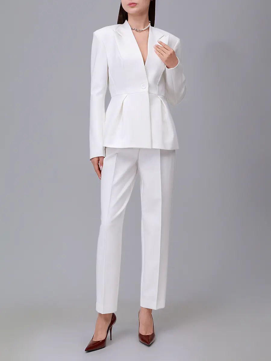 Брюки однотонные