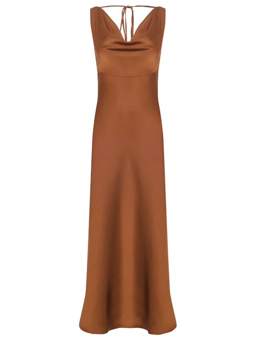 Платье атласное