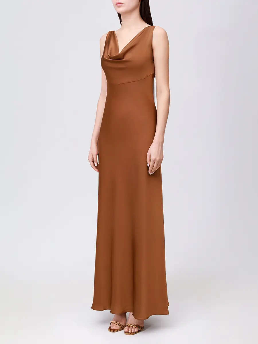 Платье атласное