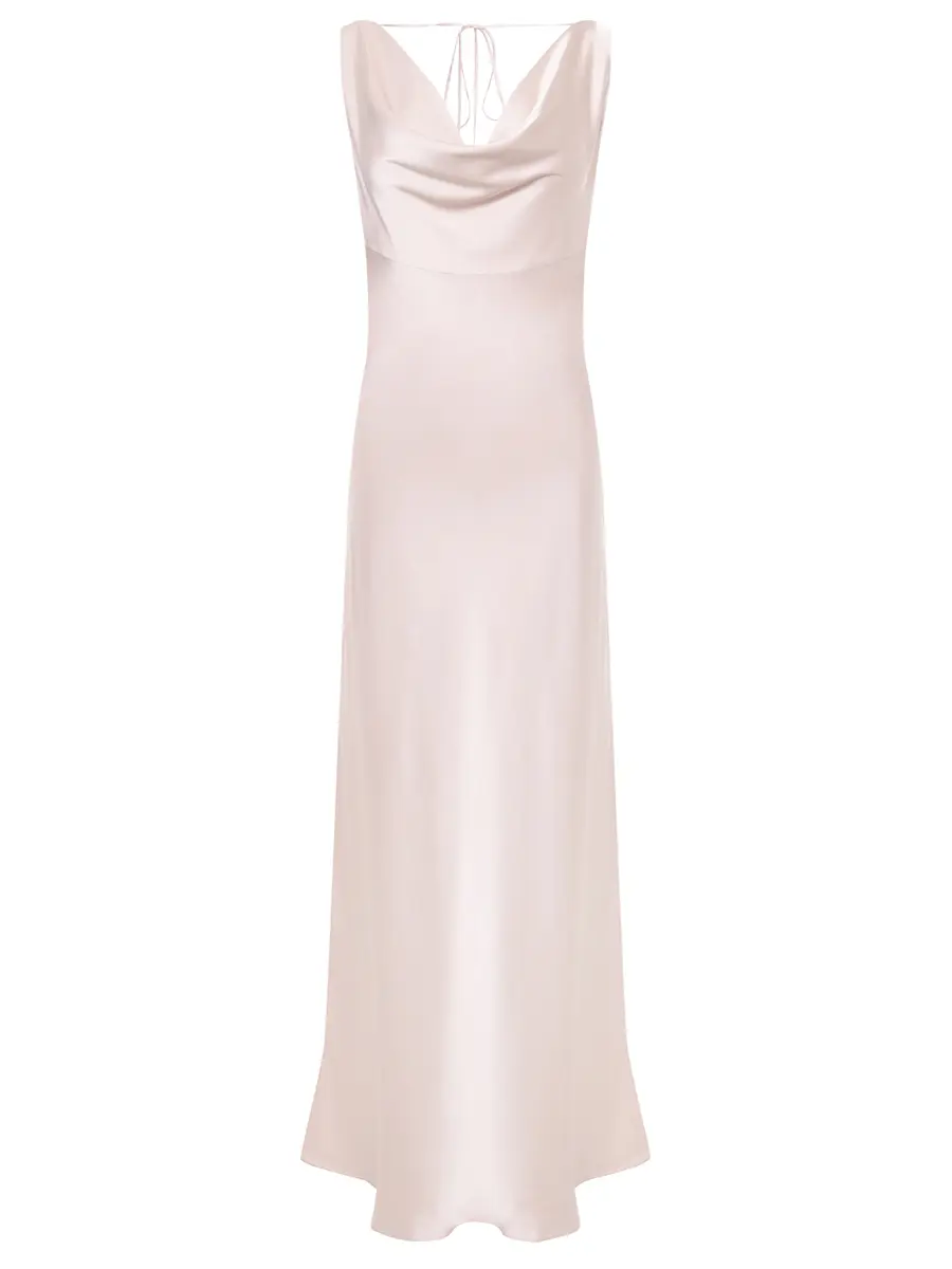 Платье атласное