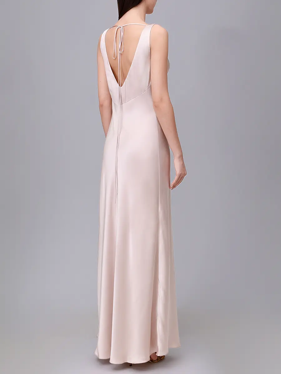 Платье атласное