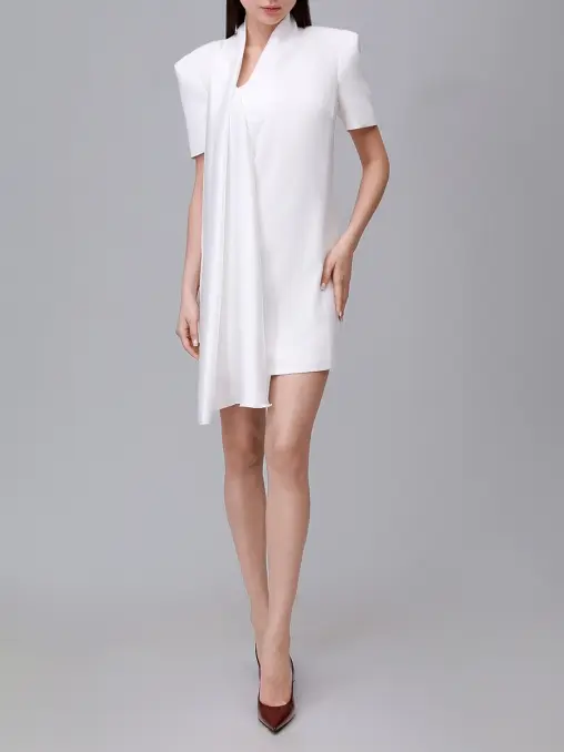 Платье с шелковым шарфом KAPSULA