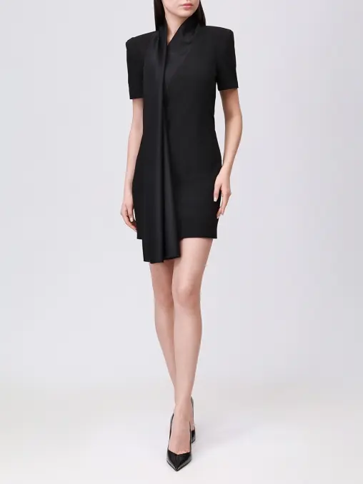 Платье с шелковым шарфом KAPSULA