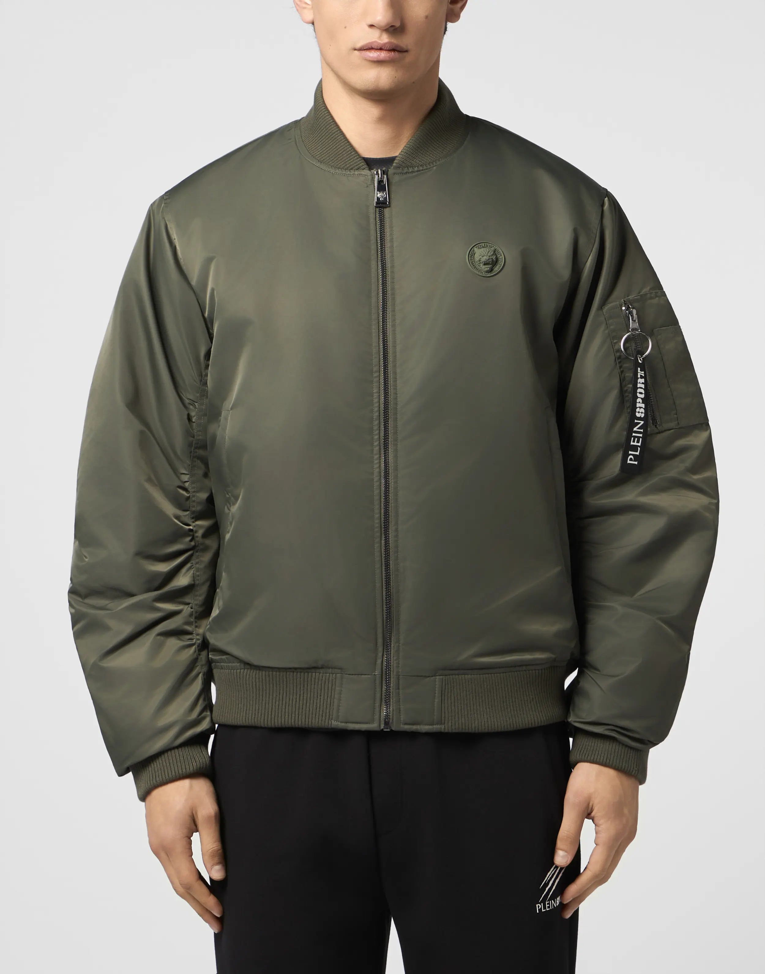 Бомбер однотонный