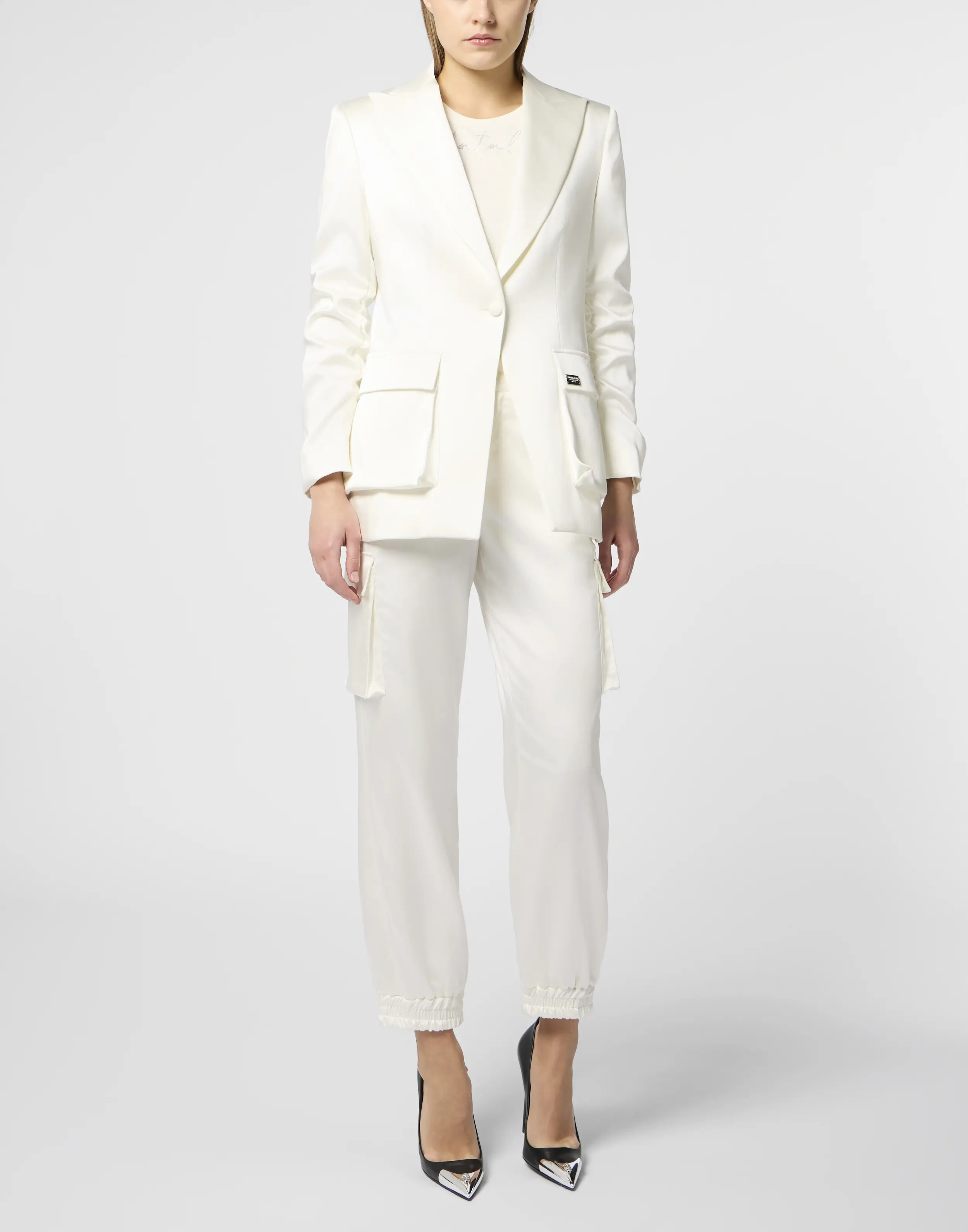 Пиджак атласный