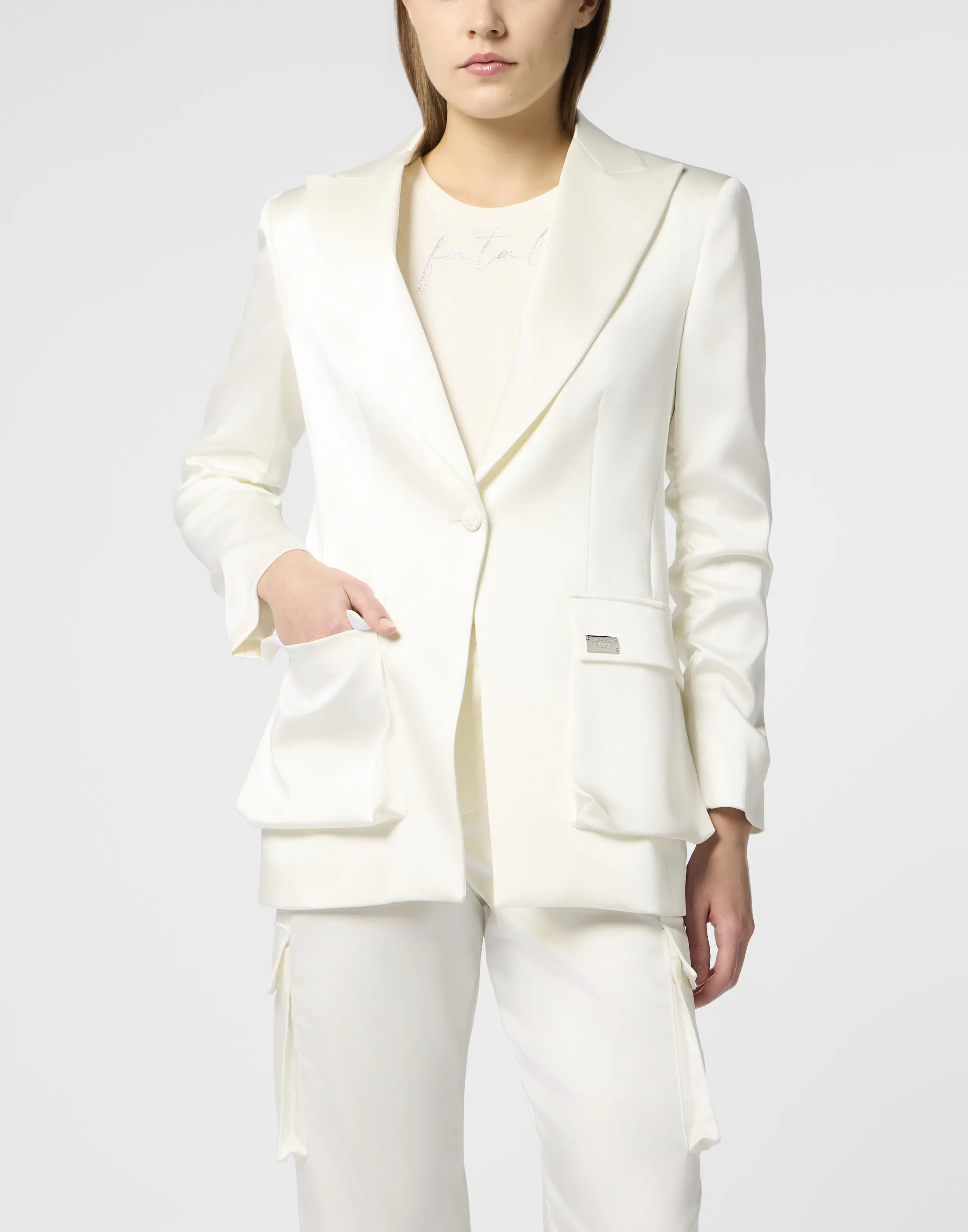 Пиджак атласный