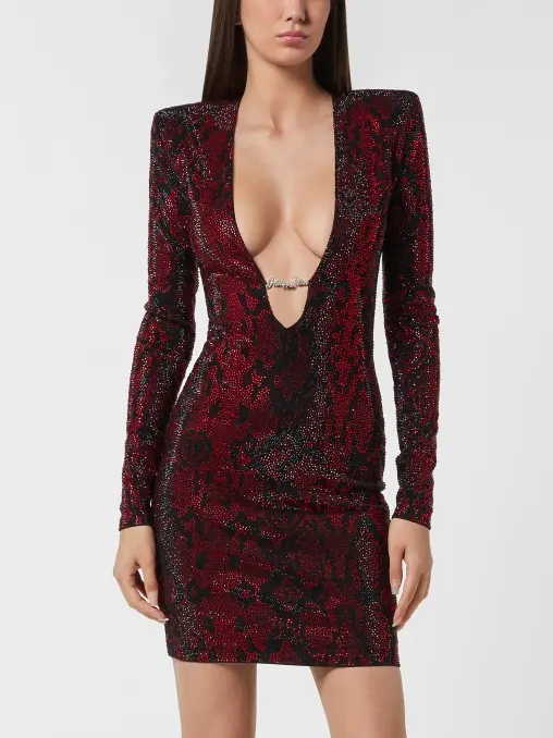 Платье со стразами PHILIPP PLEIN