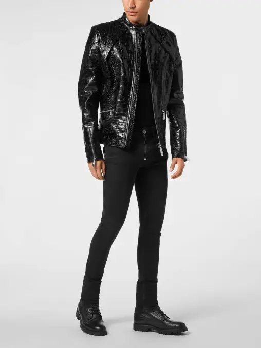 Куртка кожаная PHILIPP PLEIN