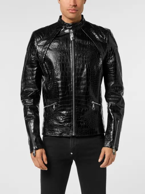 Куртка кожаная PHILIPP PLEIN
