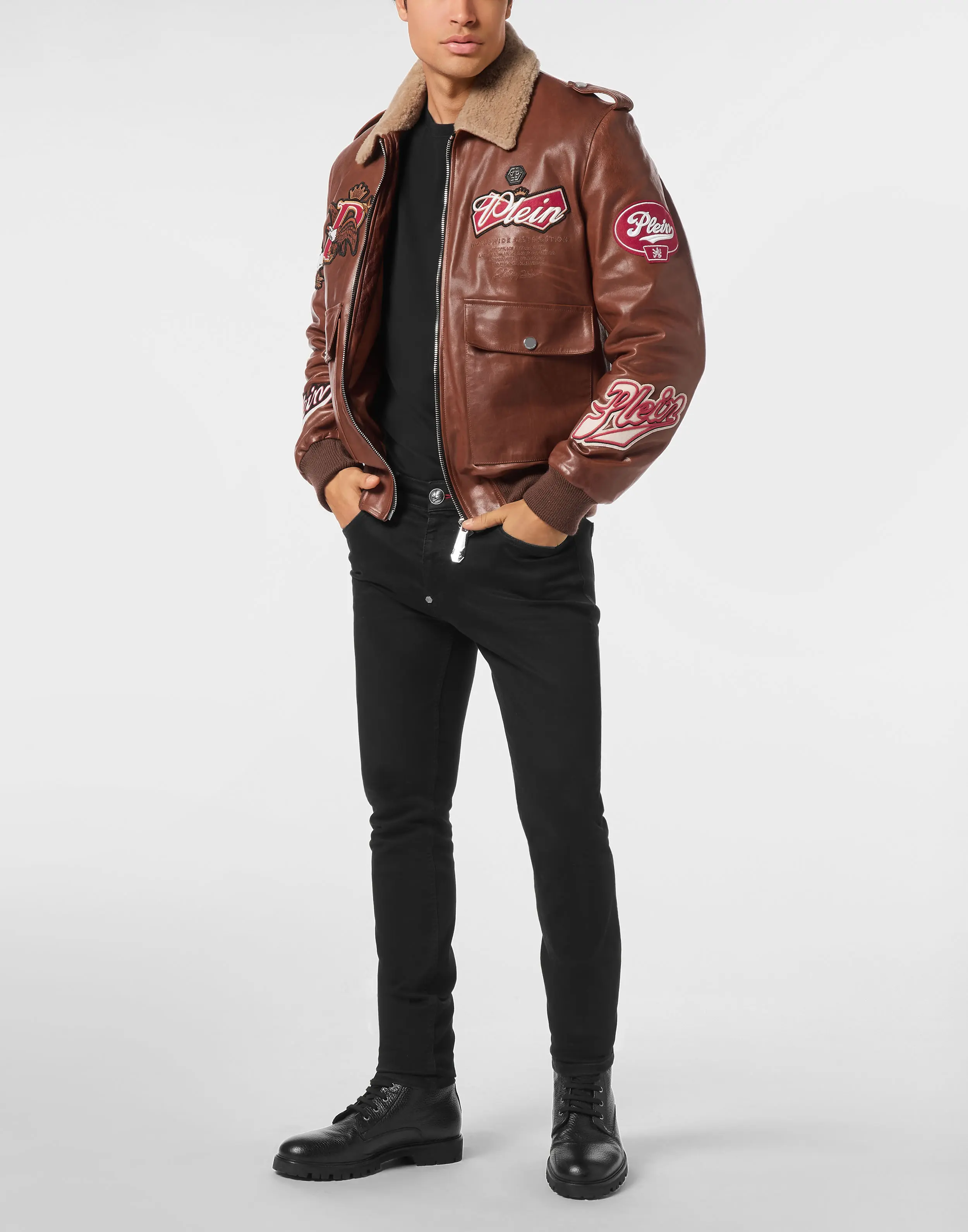 Куртка кожаная