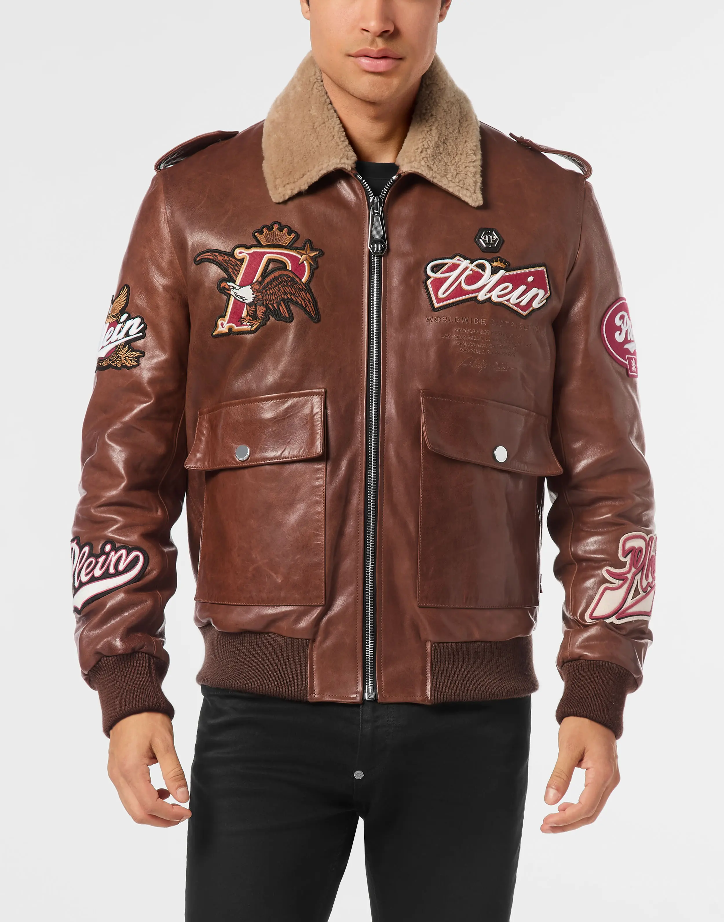 Куртка кожаная