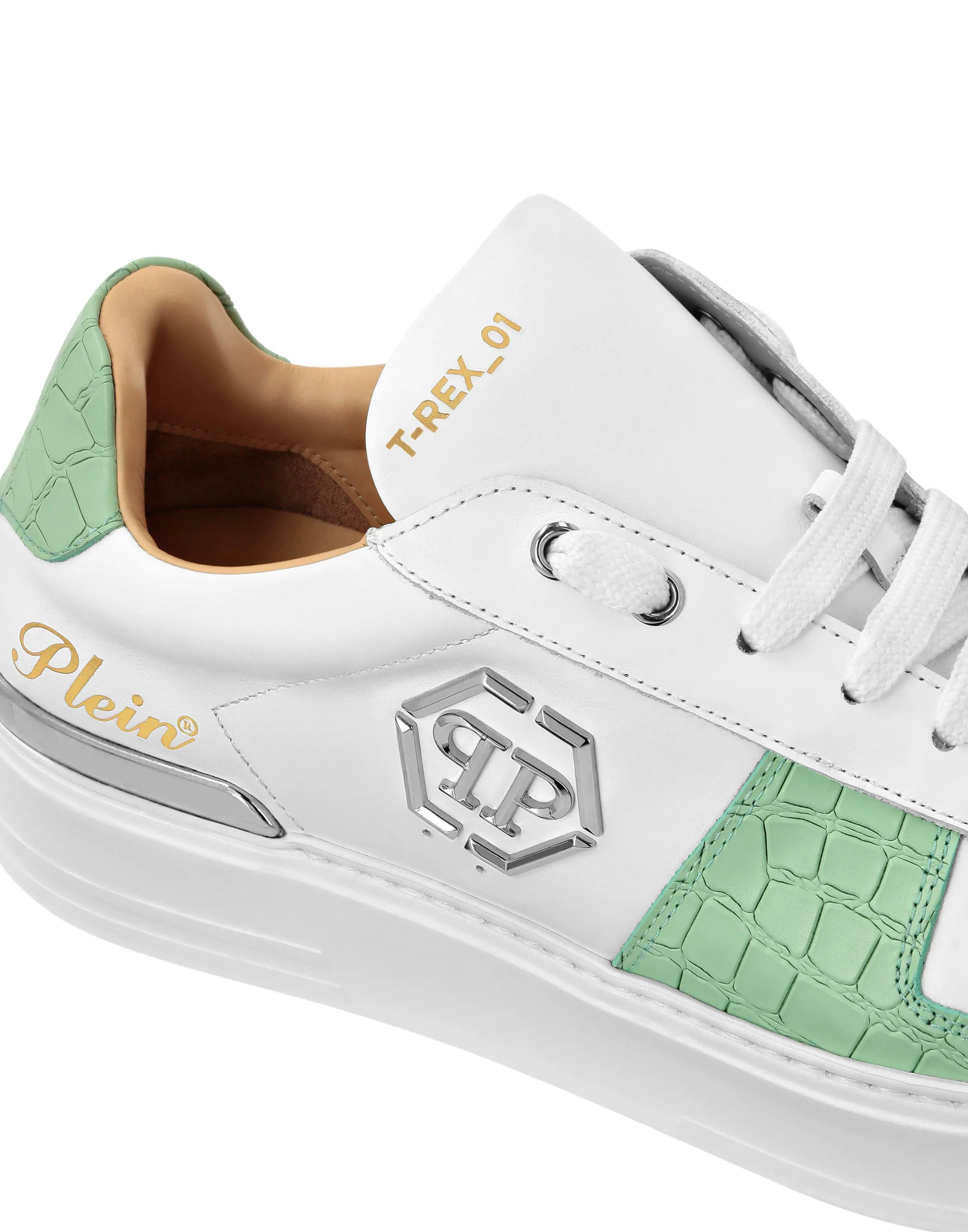 Кроссовки кожаные