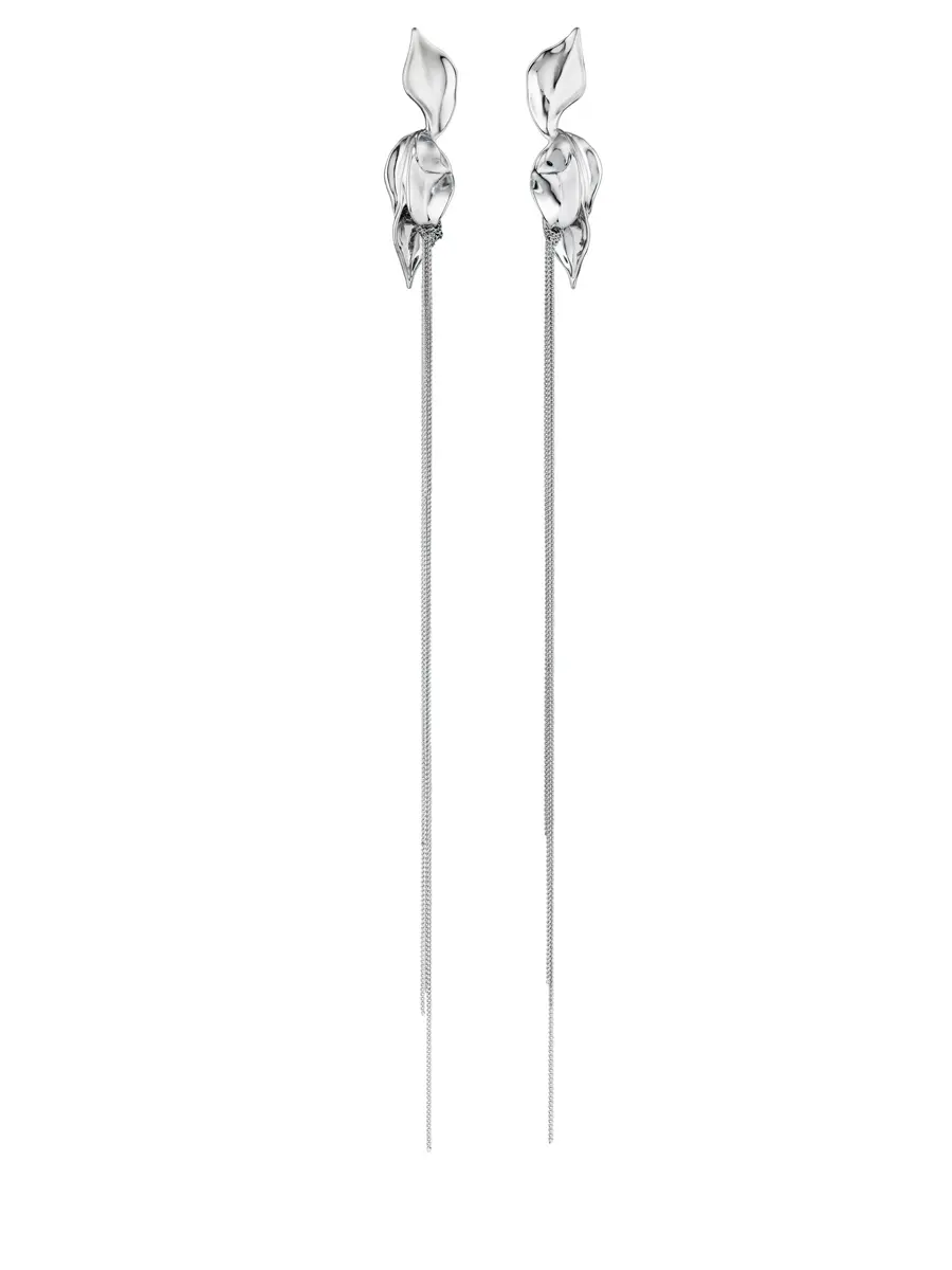 Серьги с цепочками