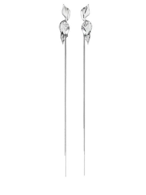 Серьги с цепочками CAVIAR JEWELLERY