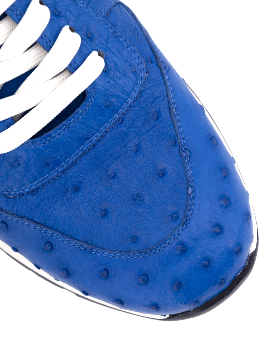 Кроссовки из кожи страуса