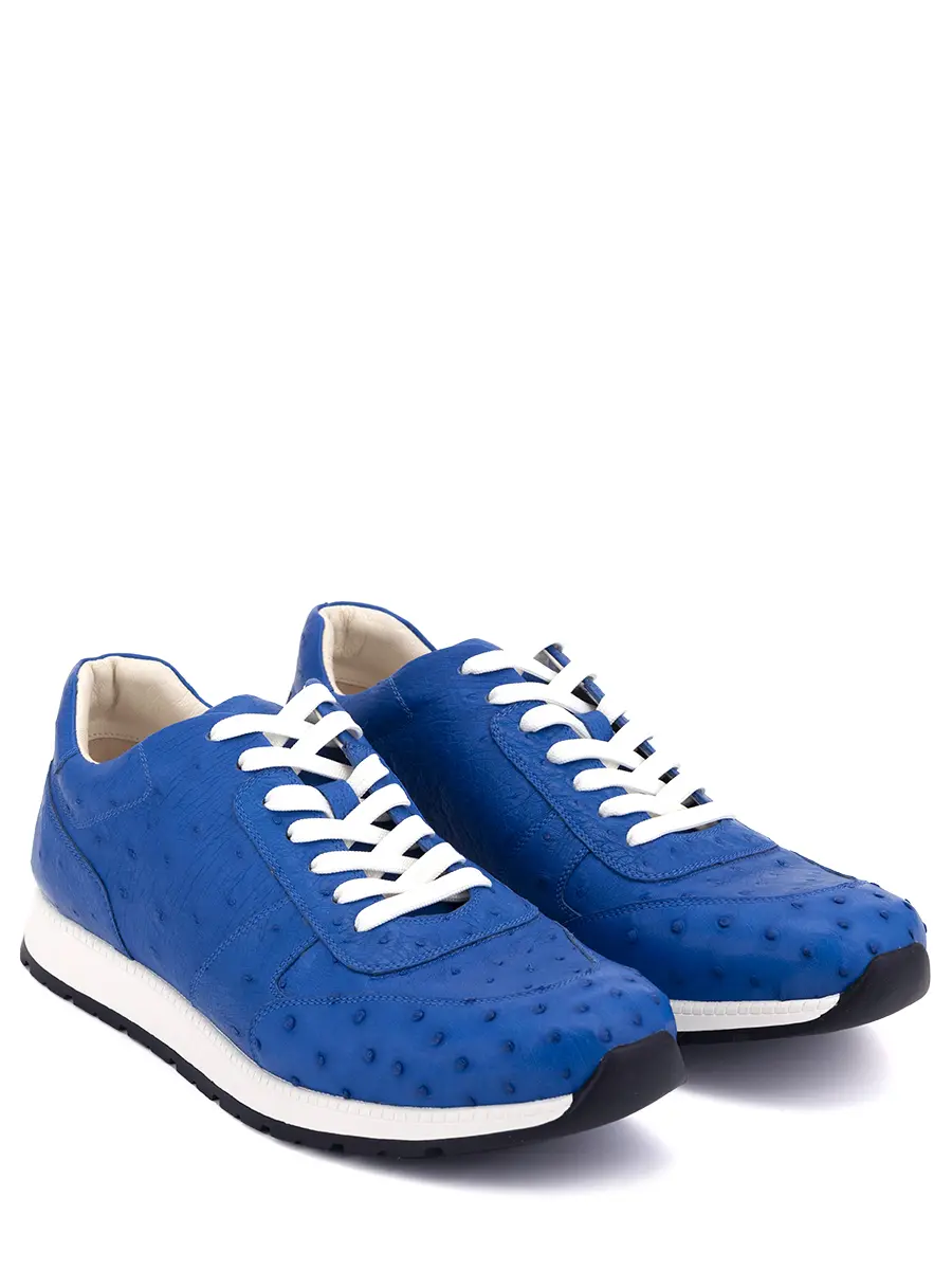 Кроссовки из кожи страуса