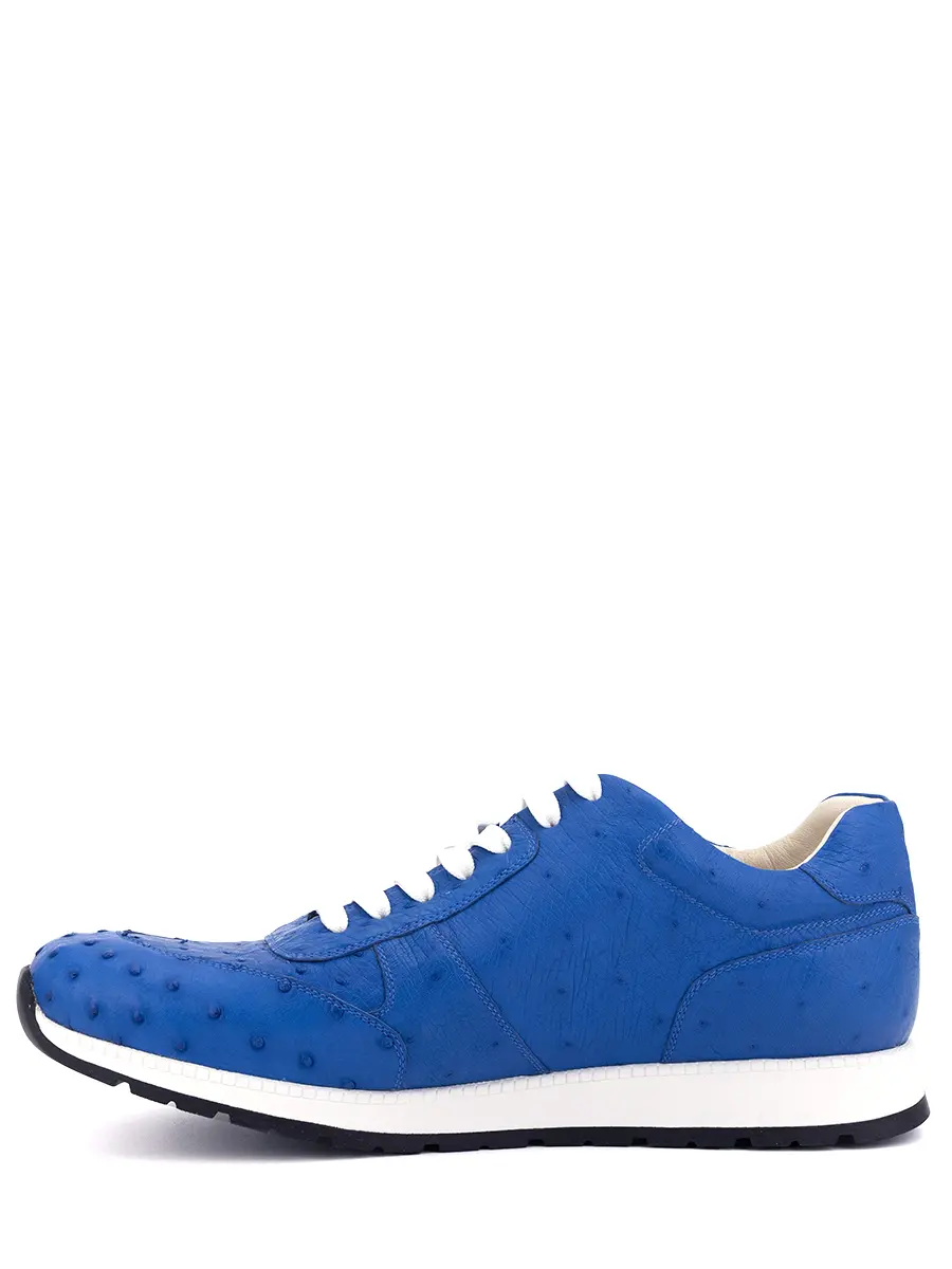 Кроссовки из кожи страуса