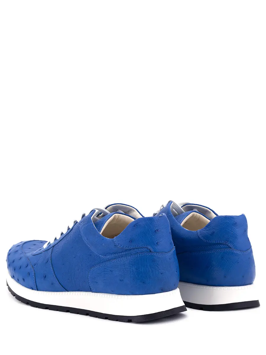 Кроссовки из кожи страуса