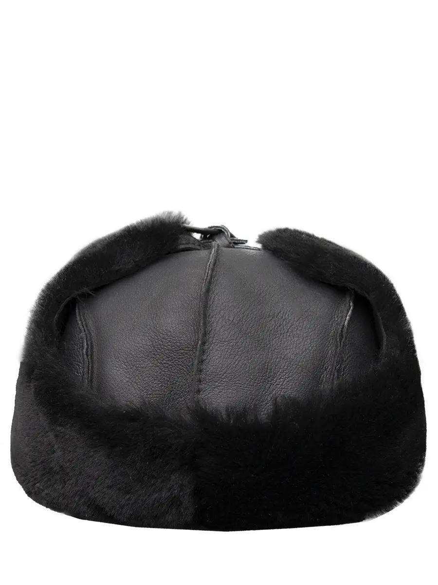 Шапка-ушанка из овчины