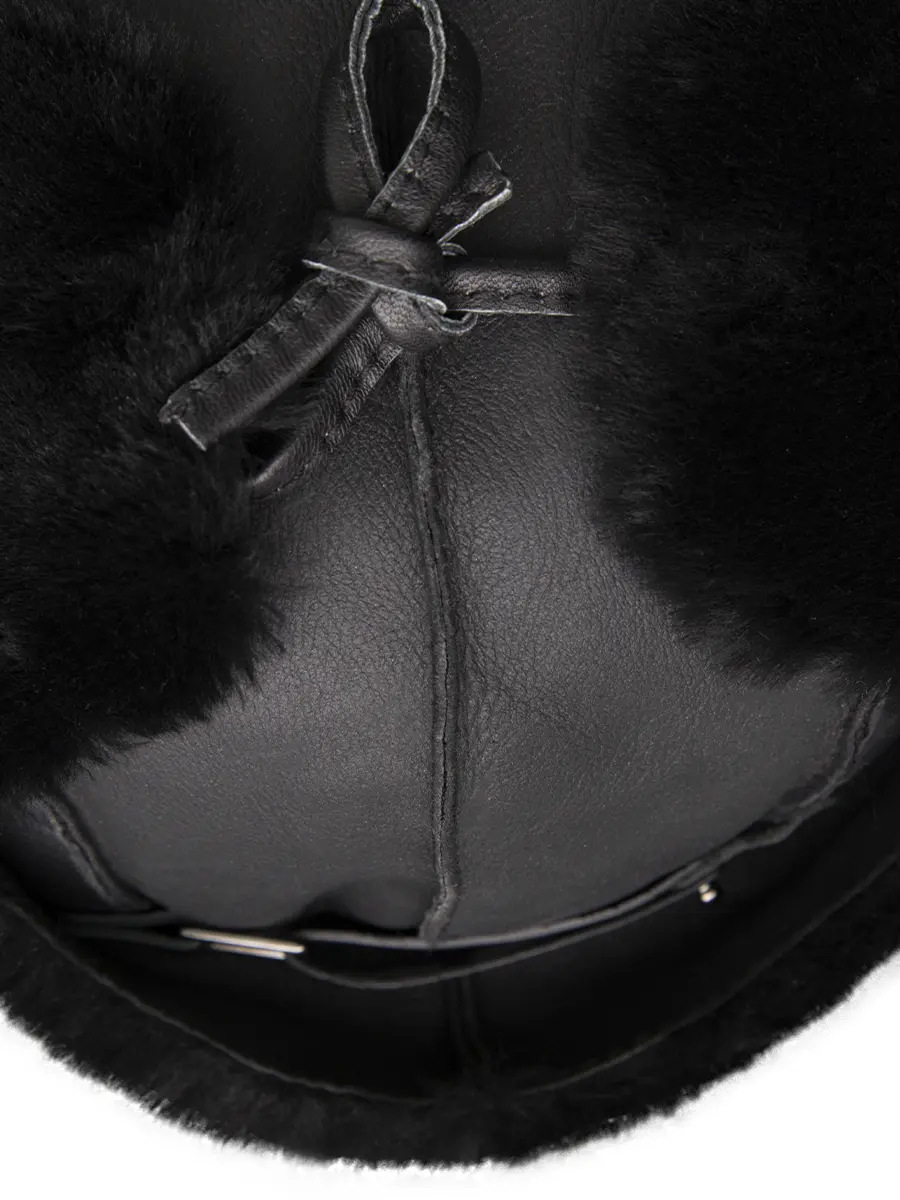 Шапка-ушанка из овчины