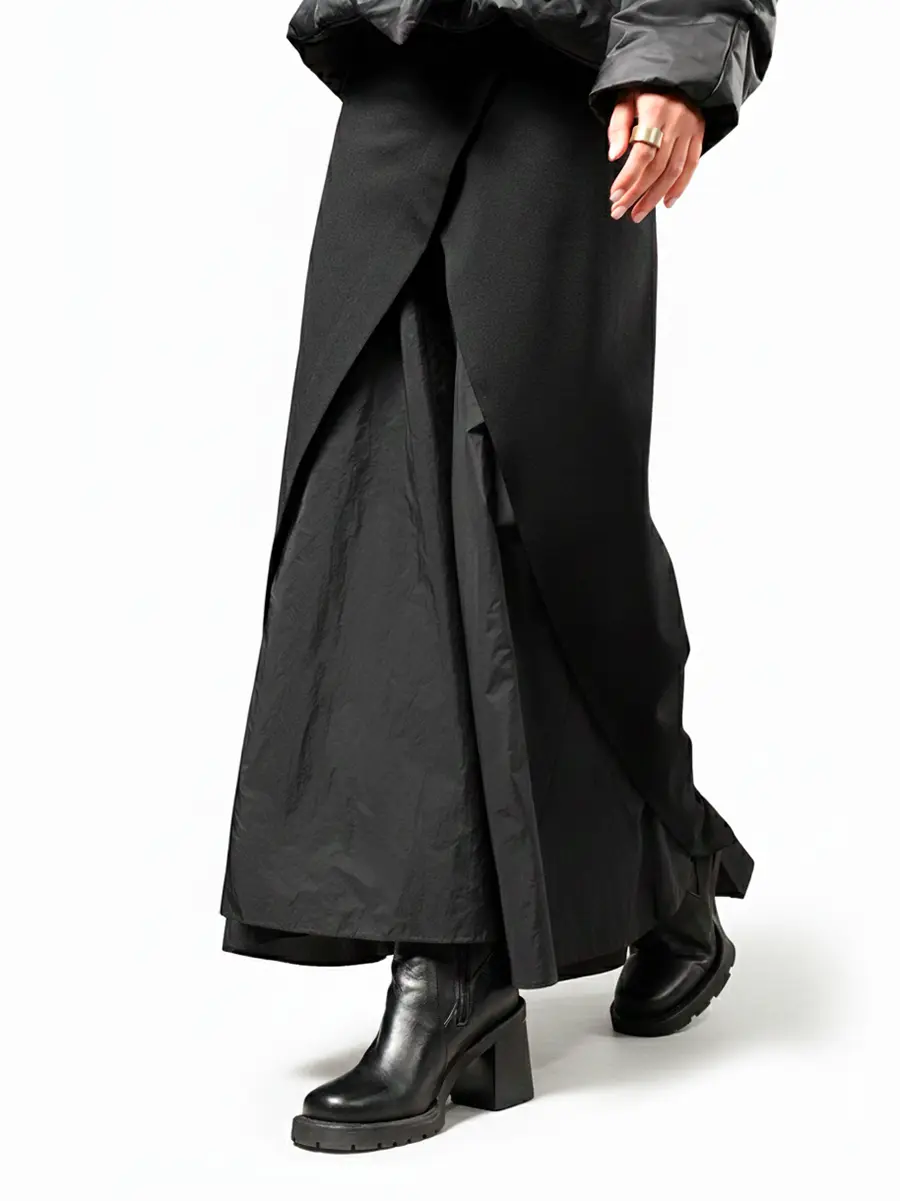 Юбка однотонная