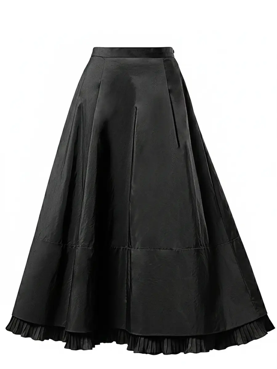 Юбка однотонная