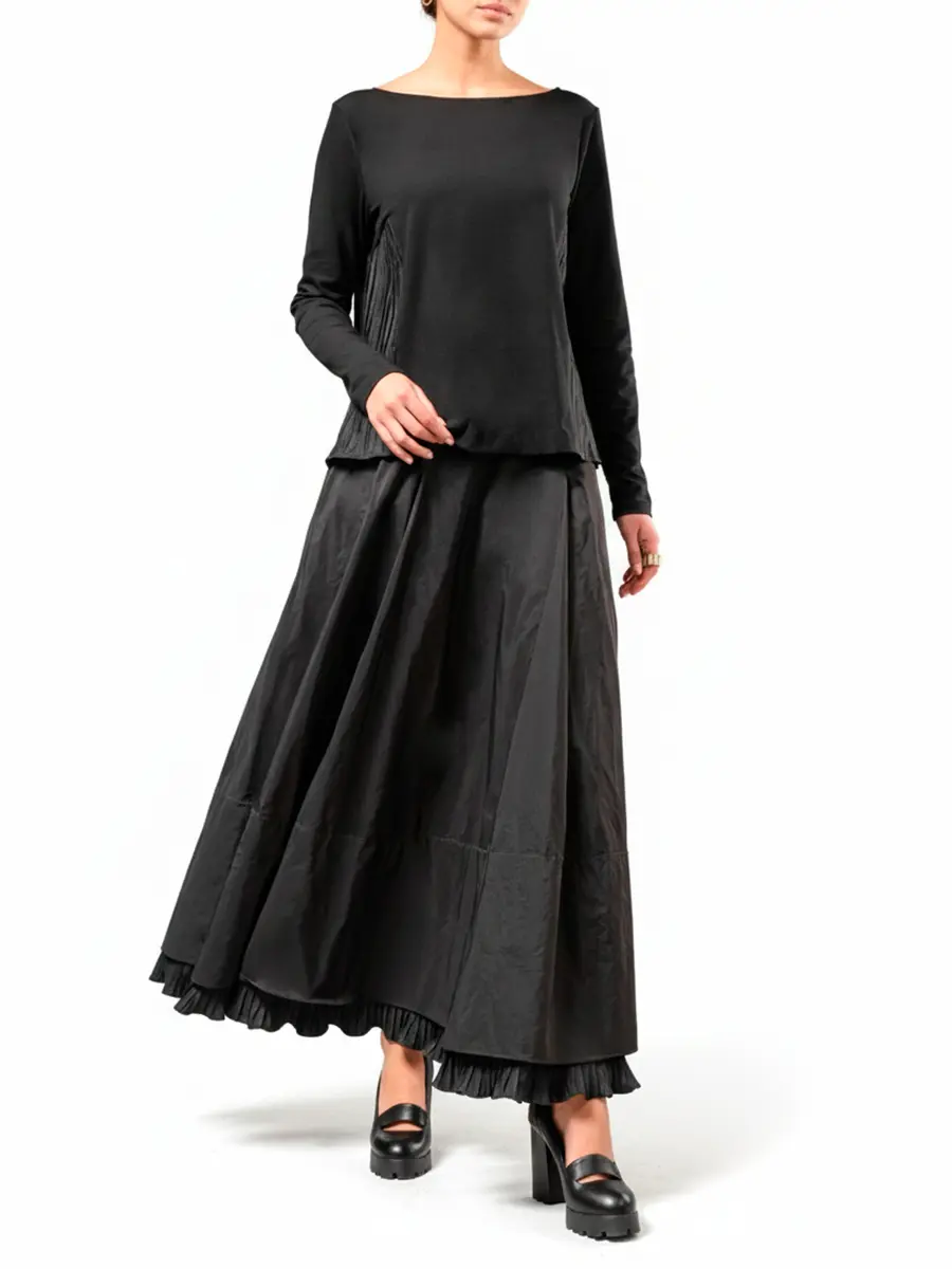 Юбка однотонная