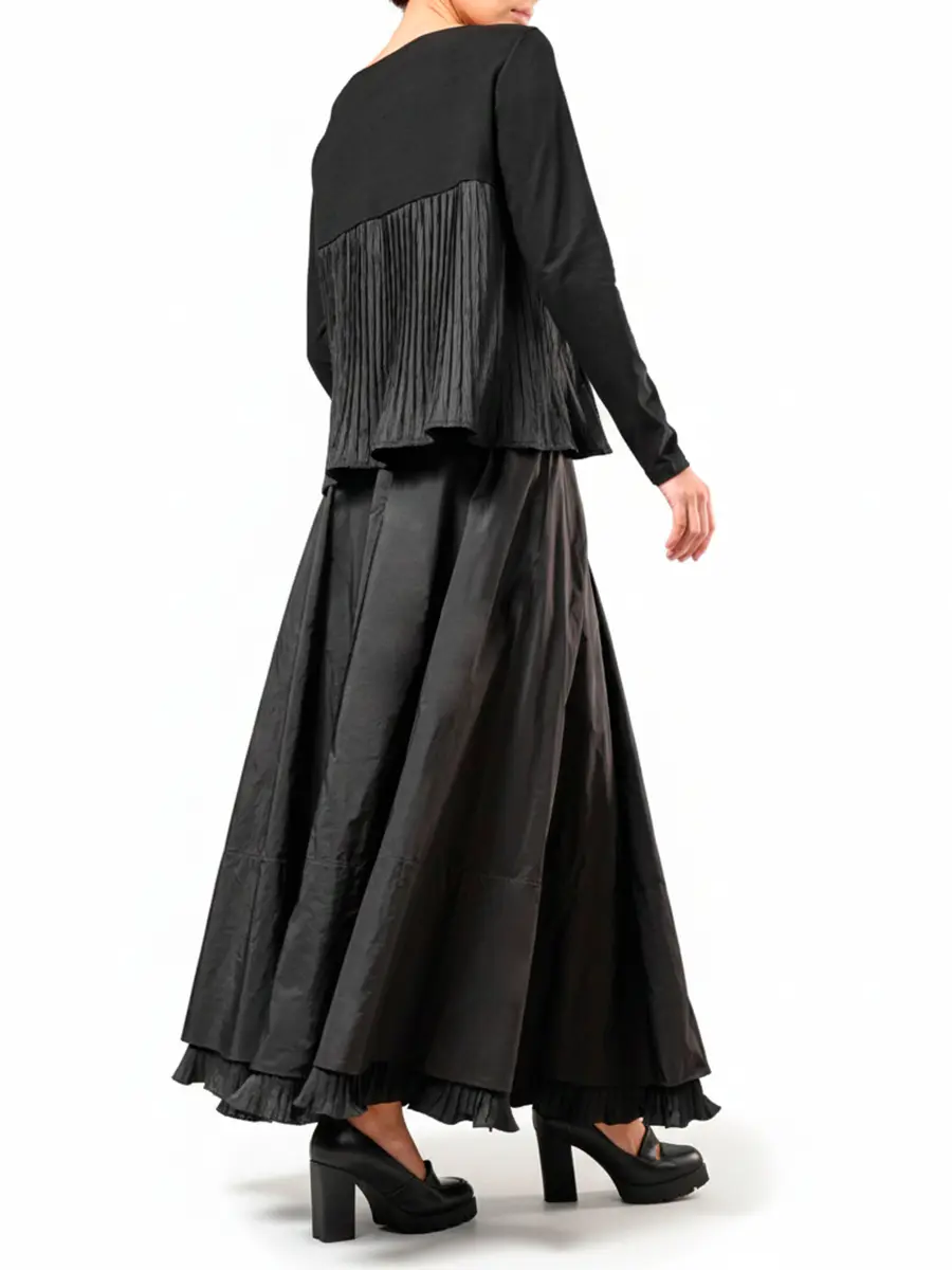 Юбка однотонная