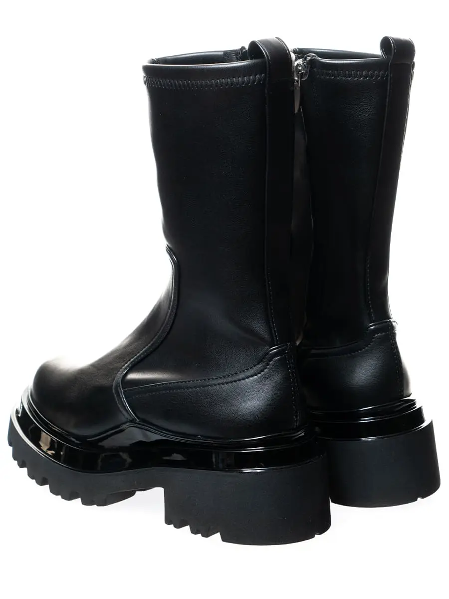 Ботинки из экокожи