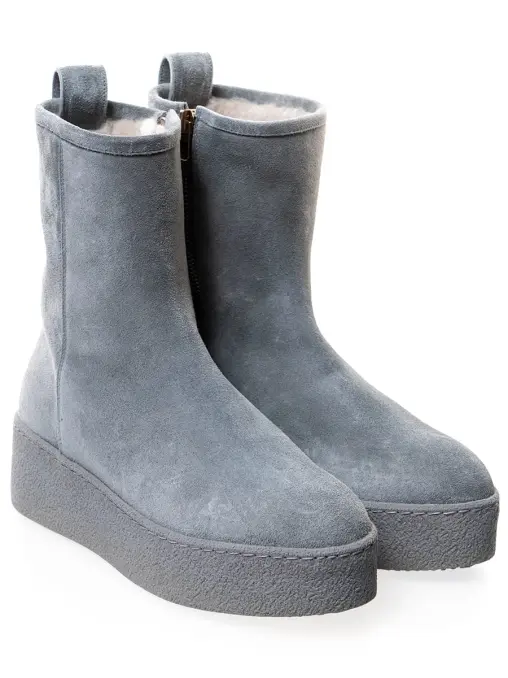 Ботинки замшевые на меху AGNONA