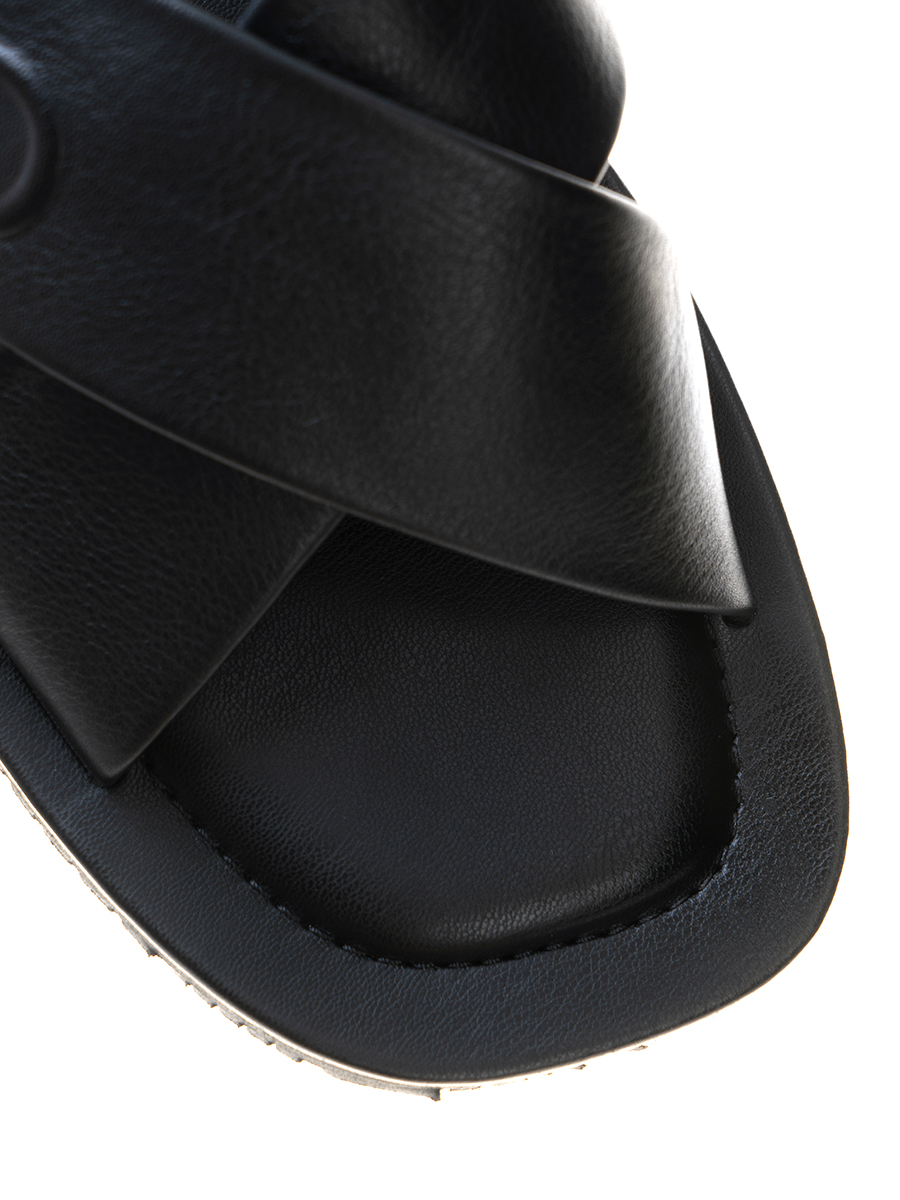 Сандалии кожаные