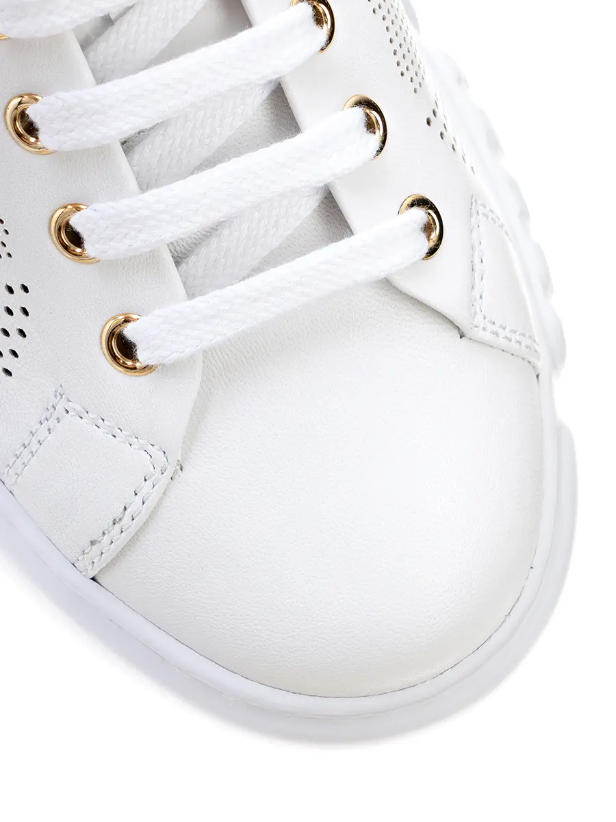 Кроссовки кожаные