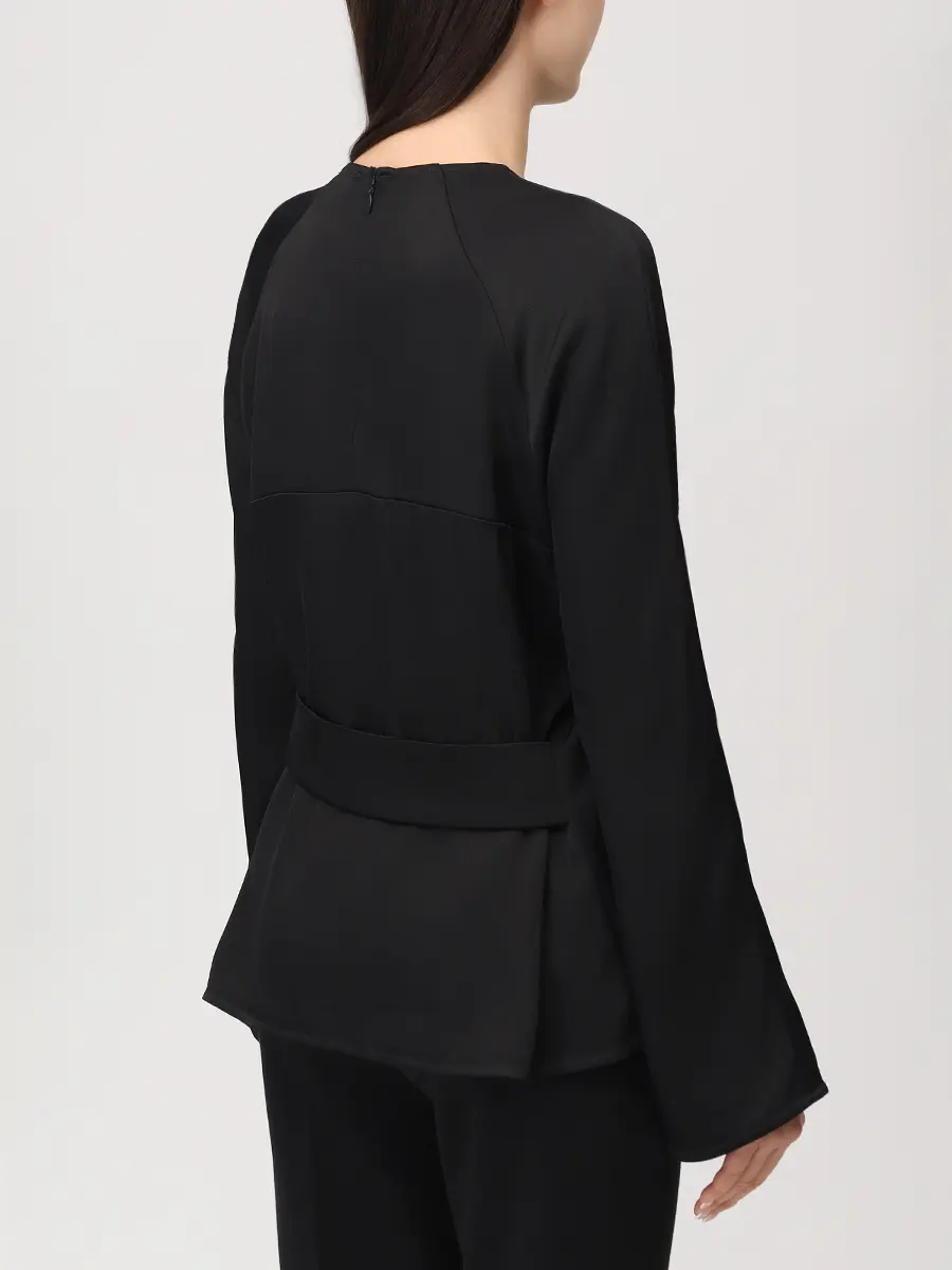 Блуза из вискозы и шерсти