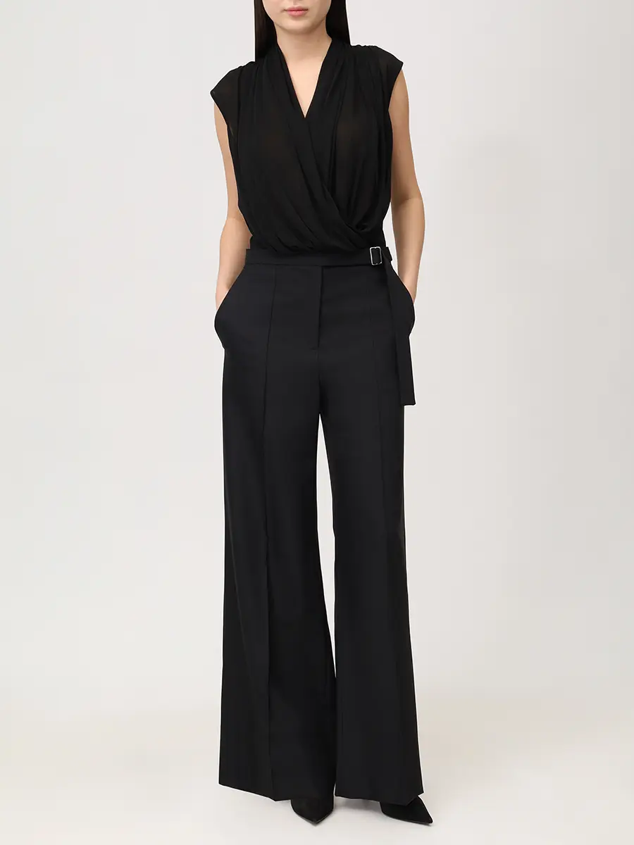 Брюки однотонные