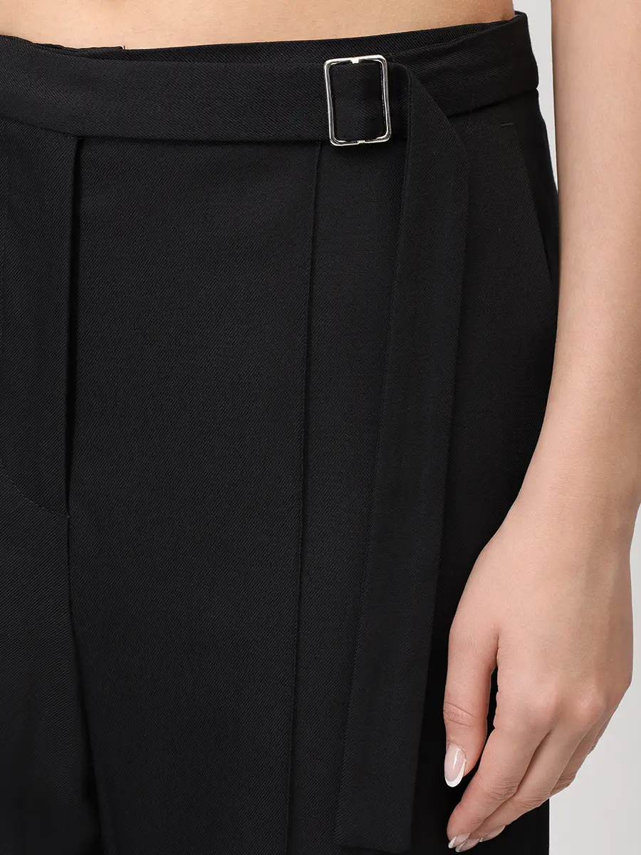 Брюки однотонные