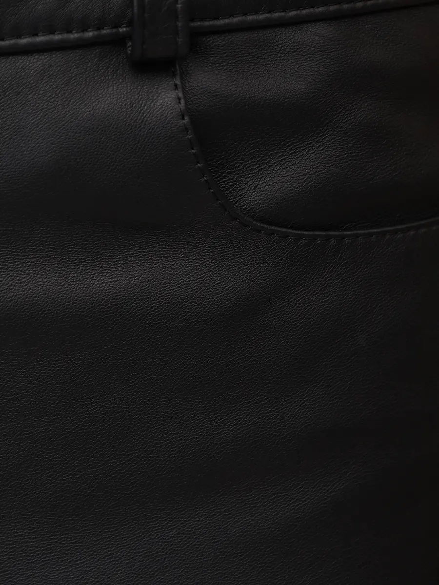 Брюки кожаные