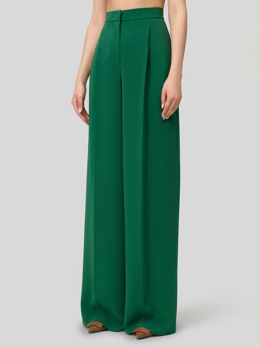 Брюки однотонные