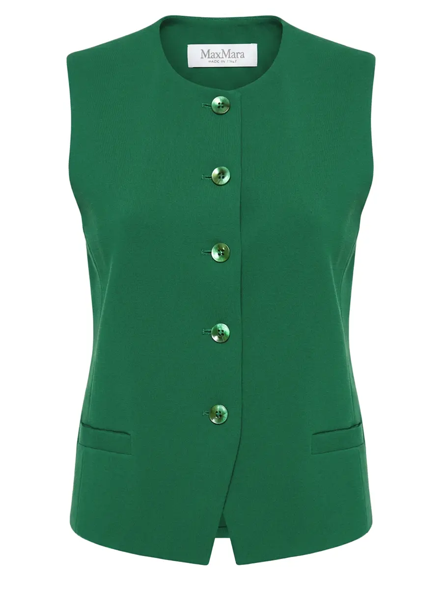 Жилет однотонный