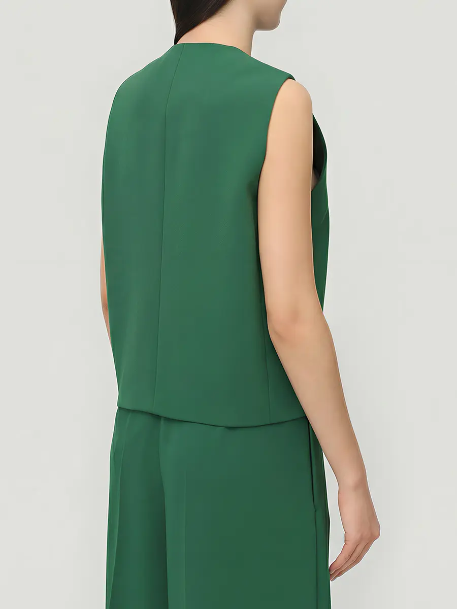 Жилет однотонный